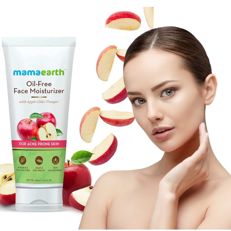 Mamaearth Oil-Free Face Moisturizer for Oily, Acne-Prone Skin | Prevents Acne & Pimples | Reduces Breakouts | Gives Non-Greasy Long Lasting Hydration | 2.71 Fl Oz/80 ml - Image 2