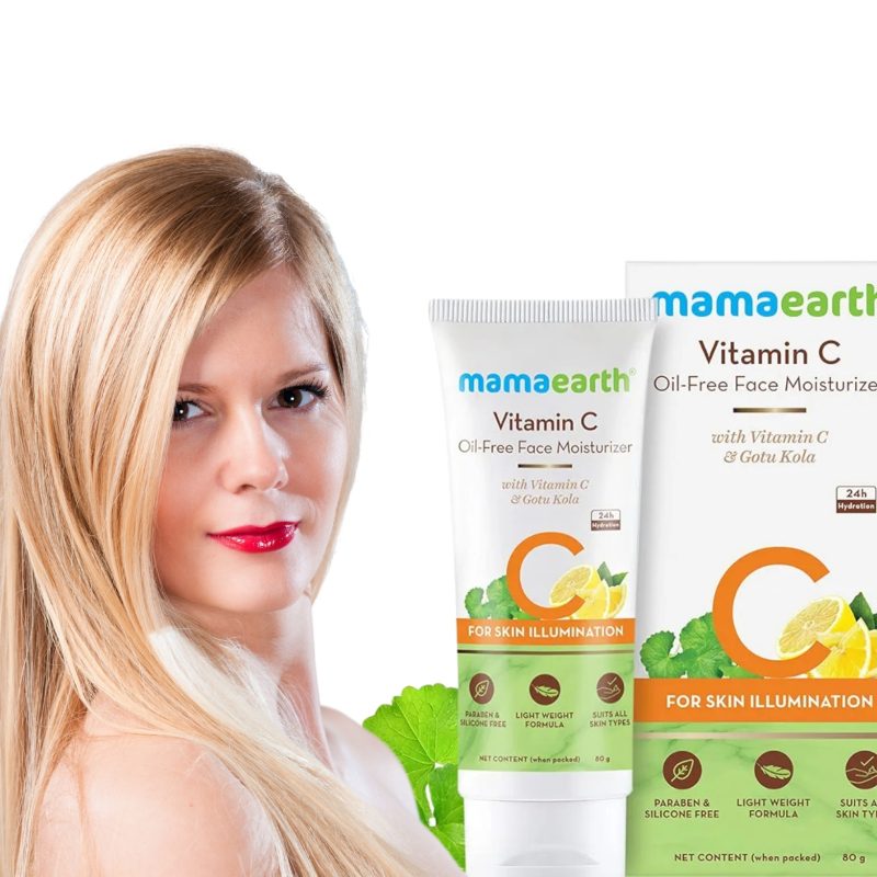 MAMAEARTH Vitamin C Oil-Free Face Moisturizer | Skin Illumination with Gotu Kola | Reduces Dryness & Restores Radiance | Non-Sticky Moisturization | 2.71 Fl Oz (80ml) - Image 3