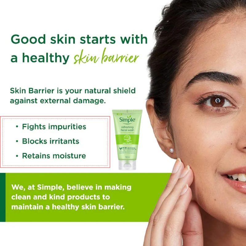 Simple Kind to Skin Refreshing Facial Wash Gel ,150 ml (5 Ounce) - Image 2
